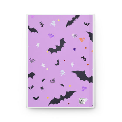 Halloween Boo! Cute Ghost & Pumpkins Hardcover Journal (Lined)