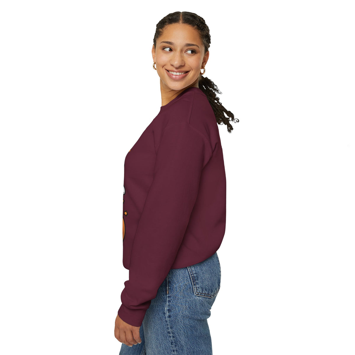 Halloween "Trick or Treat" Sweatshirt — Cute Ghost & Pumpkins Crewneck