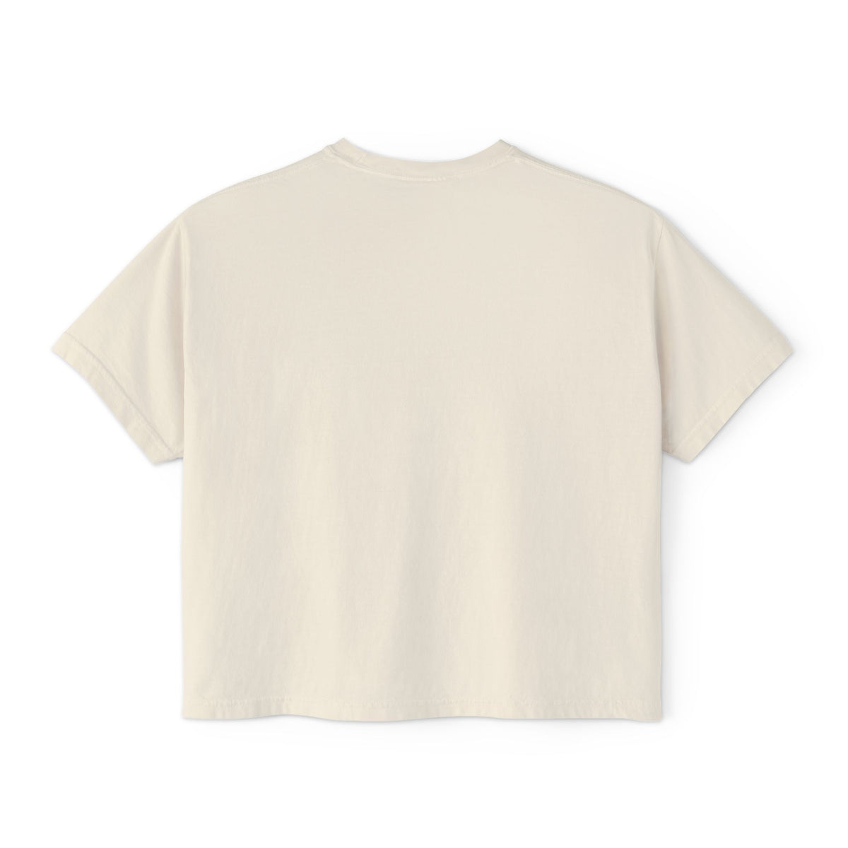Cute Cat Bubble Tea Boxy Tee — Kawaii Heart Graphic Women's Crop T‑Shirt