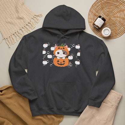 Halloween Pumpkin Cat Hoodie — Cute Jack-O'-Lantern Kitten Sweatshirt