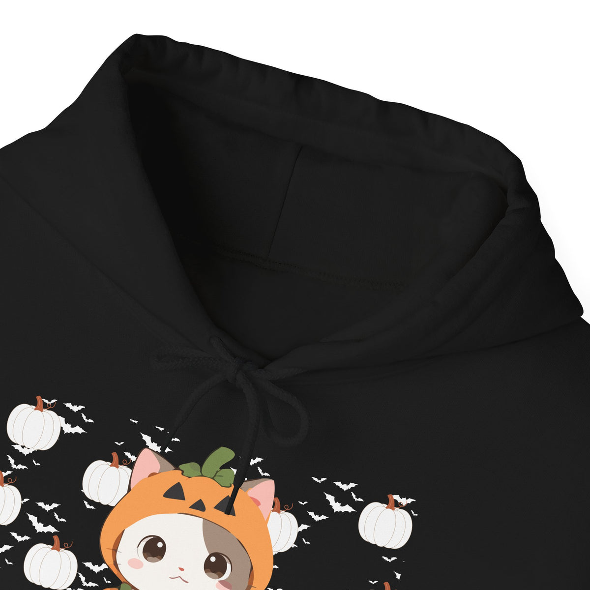Halloween Pumpkin Cat Hoodie — Cute Jack-O'-Lantern Kitten Sweatshirt