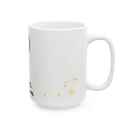 Happy Halloween Balloon Ceramic Mug - Cute Ghost, Jack-O'-Lantern & Skull Drinkware (11oz/15oz)