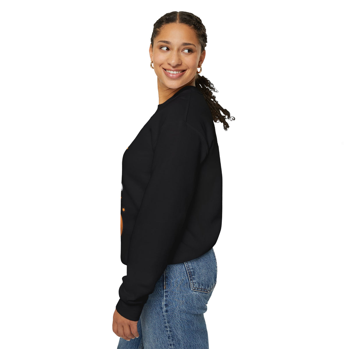 Halloween "Trick or Treat" Sweatshirt — Cute Ghost & Pumpkins Crewneck