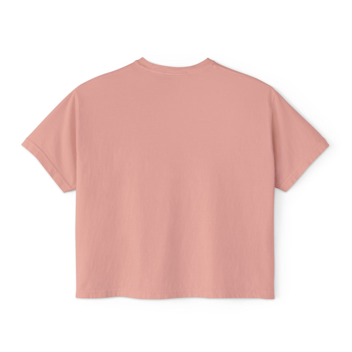 Cute Cat Bubble Tea Boxy Tee — Kawaii Heart Graphic Women's Crop T‑Shirt