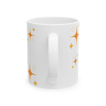 Cute Halloween Ghost & Pumpkins Ceramic Mug (11oz/15oz)