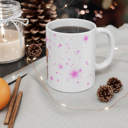 Cute Halloween Ghost Witch Ceramic Mug — "Boo" Cute Kawaii Magic Coffee Cup (11oz & 15oz)
