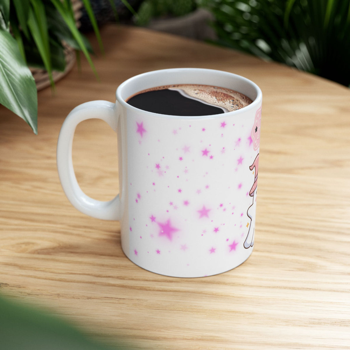 Cute Halloween Ghost Witch Ceramic Mug — "Boo" Cute Kawaii Magic Coffee Cup (11oz & 15oz)
