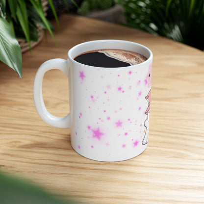 Cute Halloween Ghost Witch Ceramic Mug — "Boo" Cute Kawaii Magic Coffee Cup (11oz & 15oz)