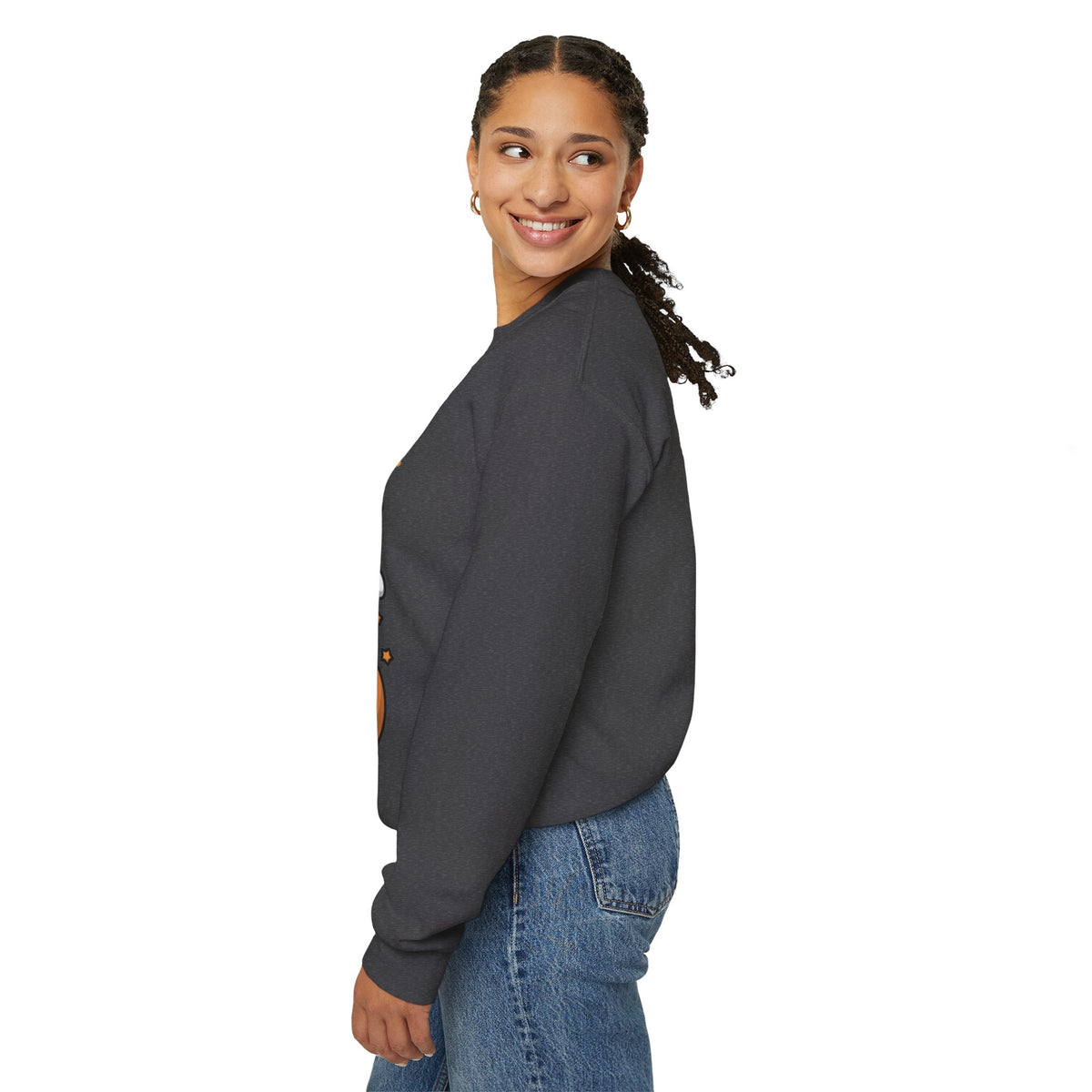 Halloween "Trick or Treat" Sweatshirt — Cute Ghost & Pumpkins Crewneck