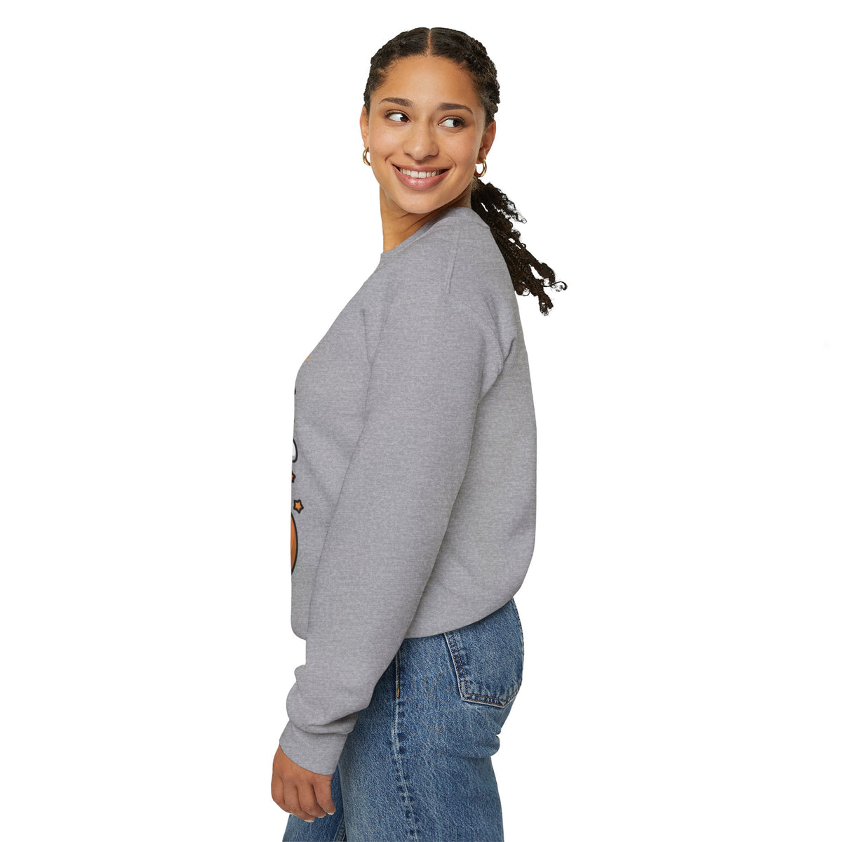 Halloween "Trick or Treat" Sweatshirt — Cute Ghost & Pumpkins Crewneck