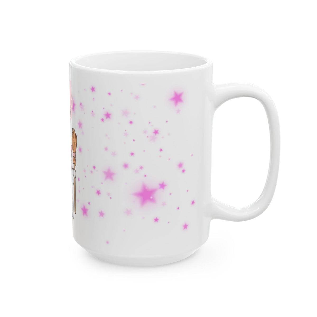 Cute Halloween Ghost Witch Ceramic Mug — "Boo" Cute Kawaii Magic Coffee Cup (11oz & 15oz)