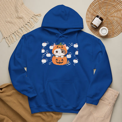 Halloween Pumpkin Cat Hoodie — Cute Jack-O'-Lantern Kitten Sweatshirt