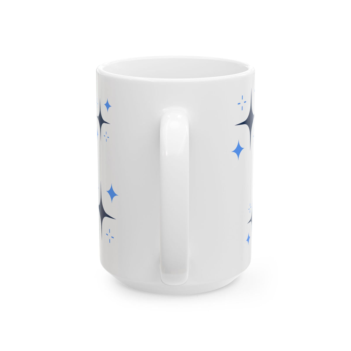 Halloween Cute Bat Ceramic Mug (11oz & 15oz) — Kawaii Purple Bats & Spiders