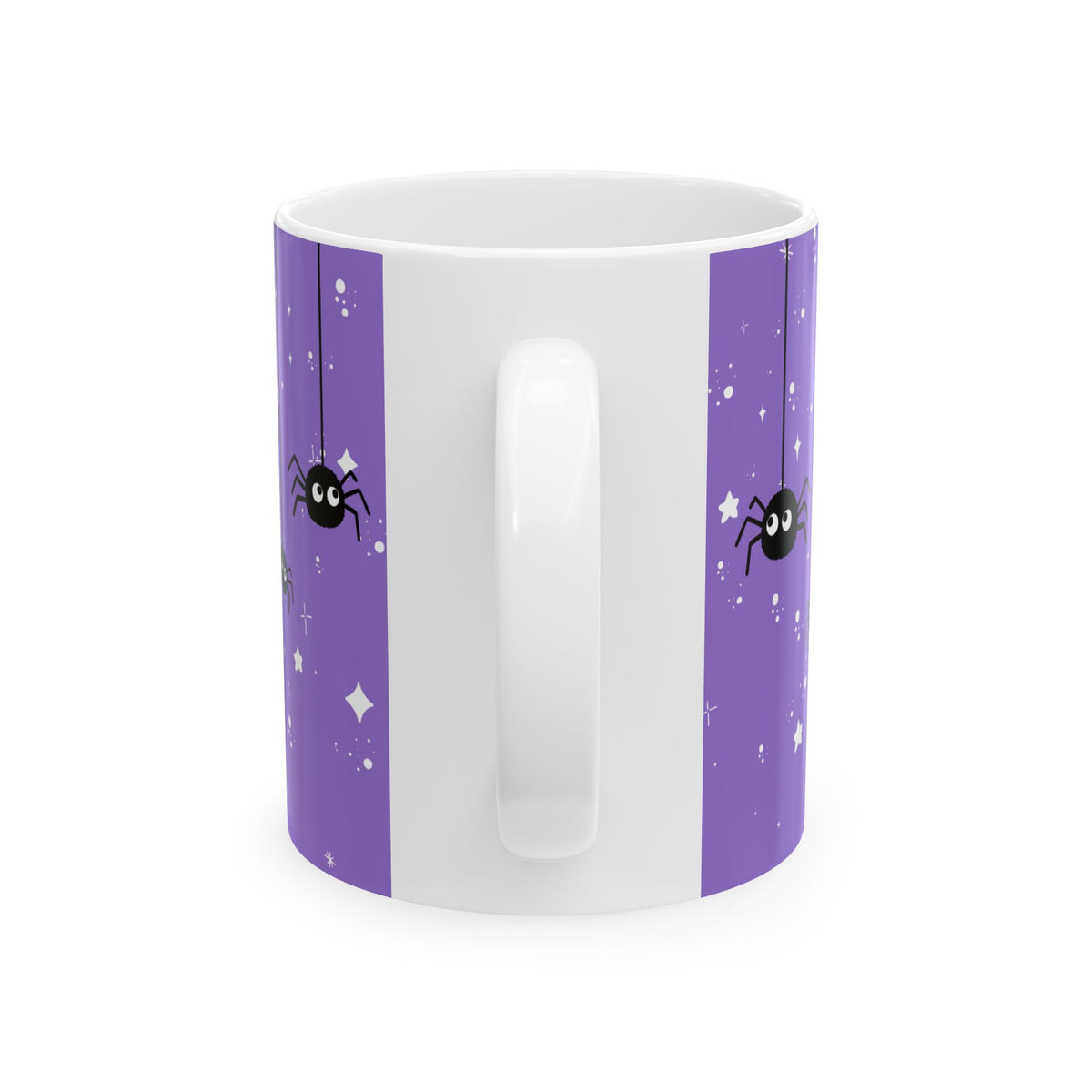 Halloween Ghost & Pumpkins Ceramic Mug — "Happy Halloween" Cute Spooky Coffee Cup (11oz/15oz)