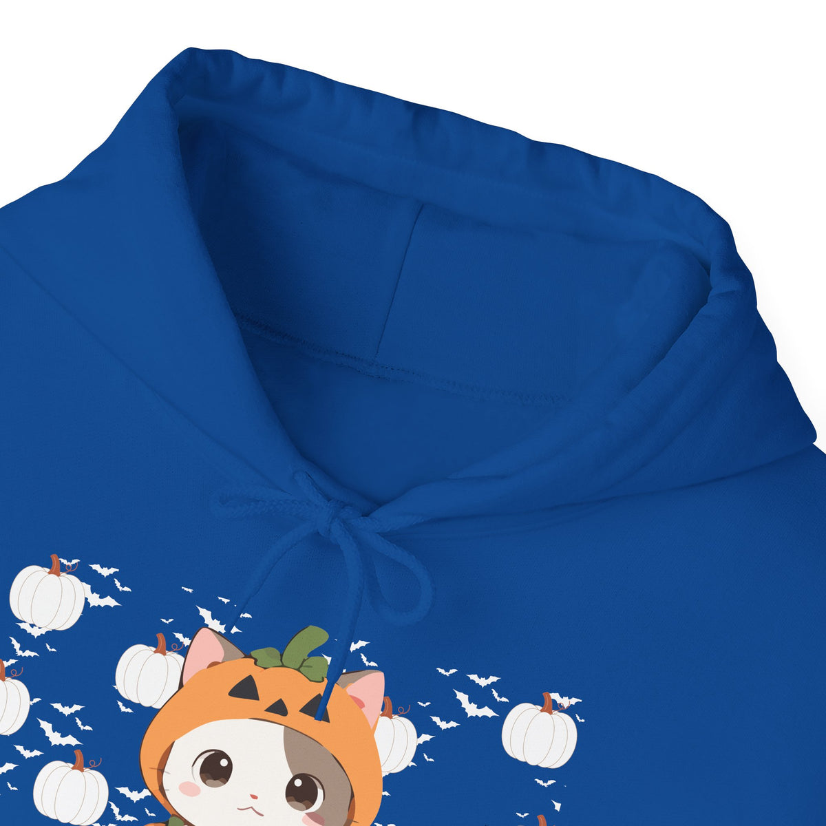 Halloween Pumpkin Cat Hoodie — Cute Jack-O'-Lantern Kitten Sweatshirt