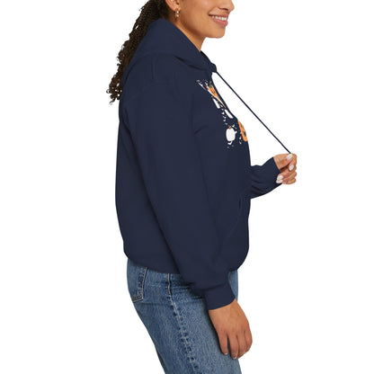 Halloween Pumpkin Cat Hoodie — Cute Jack-O'-Lantern Kitten Sweatshirt