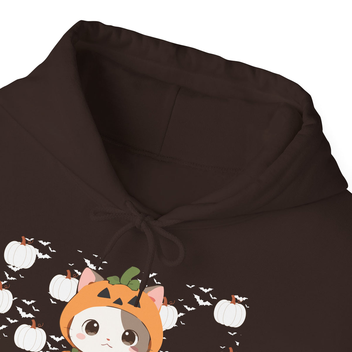 Halloween Pumpkin Cat Hoodie — Cute Jack-O'-Lantern Kitten Sweatshirt