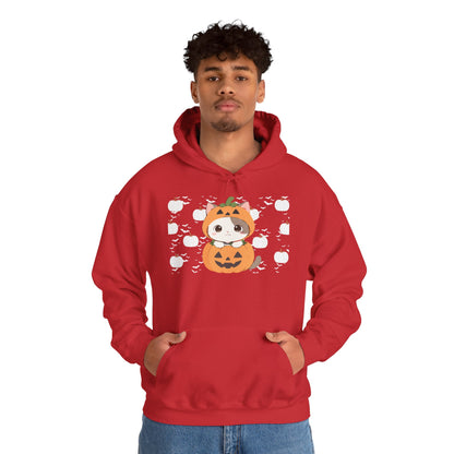 Halloween Pumpkin Cat Hoodie — Cute Jack-O'-Lantern Kitten Sweatshirt